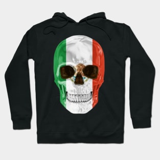 Mexico Flag Skull - Gift for Mexican With Roots From Mexico Hoodie